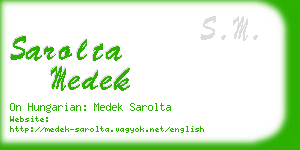 sarolta medek business card